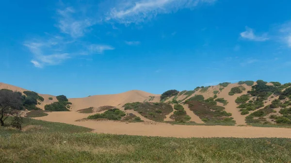 Dune de sable gigante dans la baie de Valparaiso. au Chili . — Photo