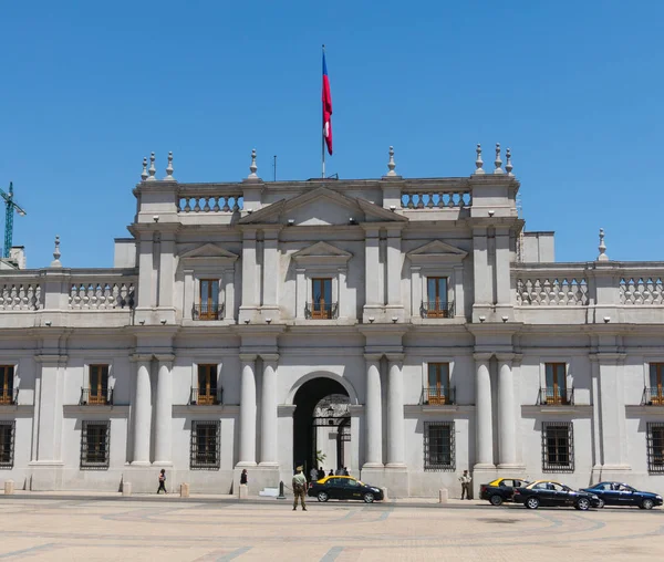 Θέα από το Προεδρικό Μέγαρο, γνωστή ως La Moneda, Σαντιάγκο — Φωτογραφία Αρχείου