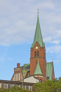 Gustav Adolf kilisenin Hamburg-Neustadt, Almanya.