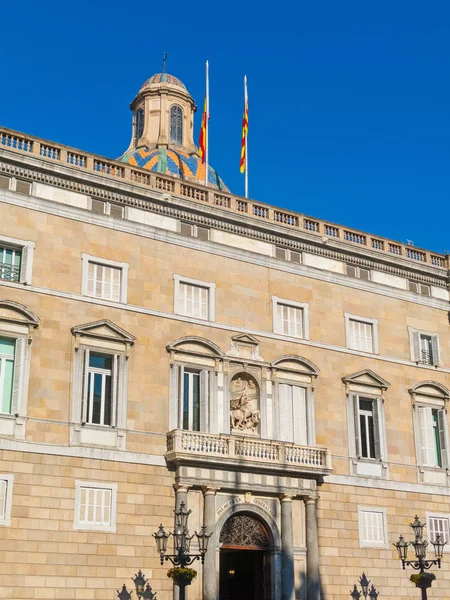 Generalitat palác Katalánska v Barceloně, Španělsko. Palác — Stock fotografie