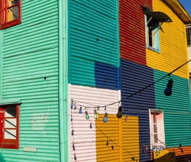 renkli binalar la boca, buenos aires, Arjantin