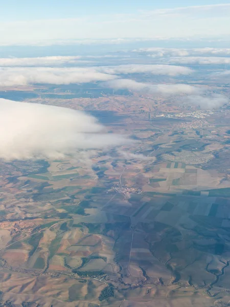 Vista aérea de la Comunidad de Madrid, fuera del área metropolitana . —  Fotos de Stock