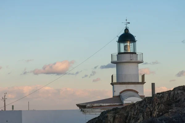 Lighthouse of the Cap de Creus Natural Park, the westernmost poi — Stock Photo, Image