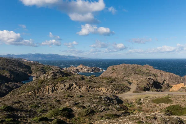 Cap de Creus Natural Park, Spaniens västligaste punkt. Spanien — Stockfoto