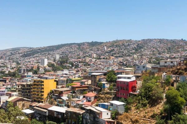 View on Cityscape of historical city Valparaiso, Chile. — Stock Photo, Image