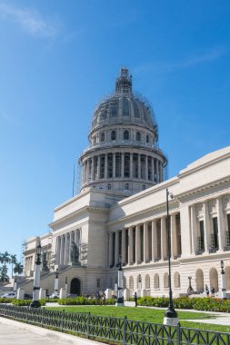 Başlangıçtan Ulusal Capitol (Capitolio Nacional) binası. Milli Capitol Binası Küba'da hükümetin kadar Küba 1959 yılında yapıldı. 