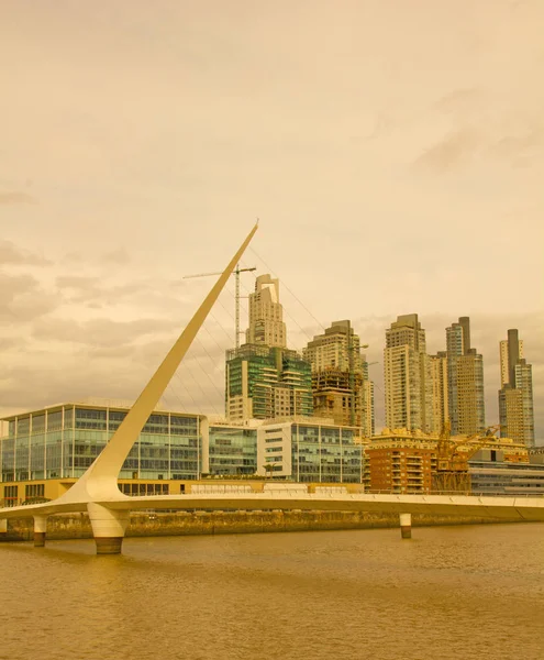 Drammatico tramonto a Puerto Madero, Buenos Aires, Argentina , — Foto Stock