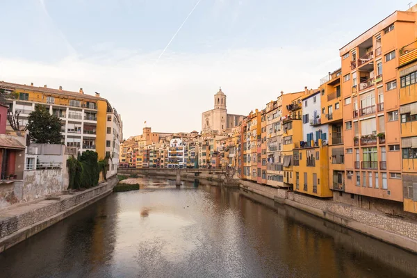 Panoráma a Gerona, Costa Brava, Katalónia, Spanyolország. — Stock Fotó