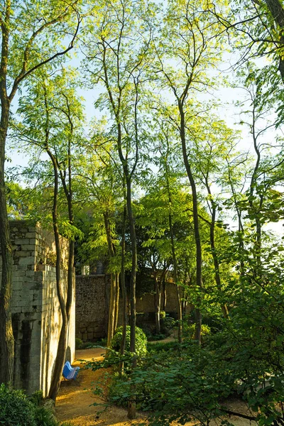 The gardens of Caserna dels Alemanys, Girona. Catalonia. Spain — Stock Photo, Image