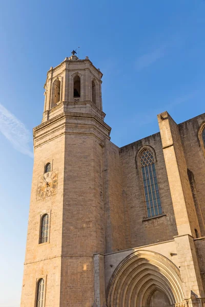 Kathedraal van Santa Maria. Gerona, Costa Brava, Catalonië, Spanje. — Stockfoto