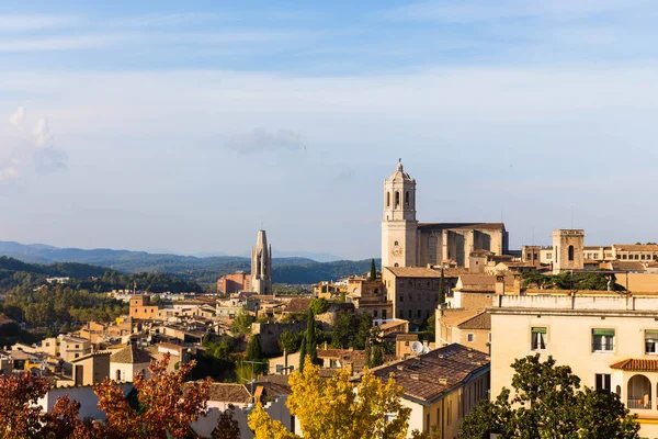 Das mittelalterliche viertel von gerona. Costa Brava, Katalonien, Spanien. — Stockfoto