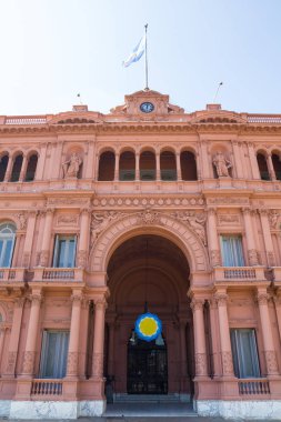 Casa rosada (pembe evde) Cumhurbaşkanlığı Sarayı Arjantin. kare, buenos aires.