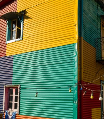 renkli binalar la boca, buenos aires, Arjantin
