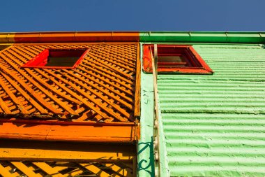 renkli binalar la boca, buenos aires, Arjantin