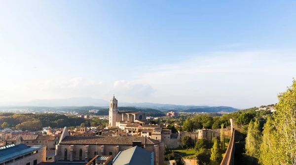 Das mittelalterliche viertel von gerona. Costa Brava, Katalonien, Spanien. — Stockfoto