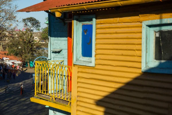 Caminito v čtvrti La Boca, město Buenos Aires, Argentina. — Stock fotografie