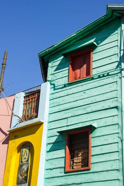 Os edifícios coloridos de La Boca, Buenos Aires, Argentina — Fotografia de Stock