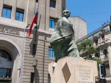 Anıt Şili devlet adamı ve siyaset. Salvador tüm