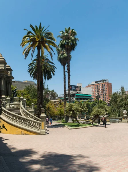 Monumentale Gärten im cerro de santa lucia, in der Innenstadt — Stockfoto