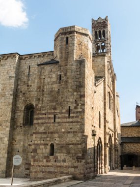 The Cathedral of Santa Maria de Urgel is Romanesque in style and