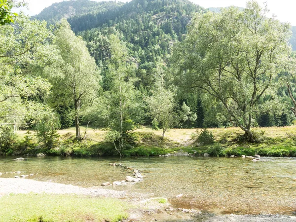 Pequeño arroyo en el Pla De Boavi; en la provincia de Lleida, en — Foto de Stock