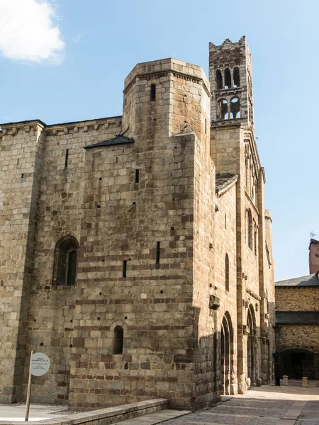 Katedra Santa Maria de Urgel jest romański w stylu i — Zdjęcie stockowe