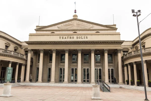 Veduta Della Famosa Facciata Del Teatro Solis Più Antica Montevideo — Foto Stock