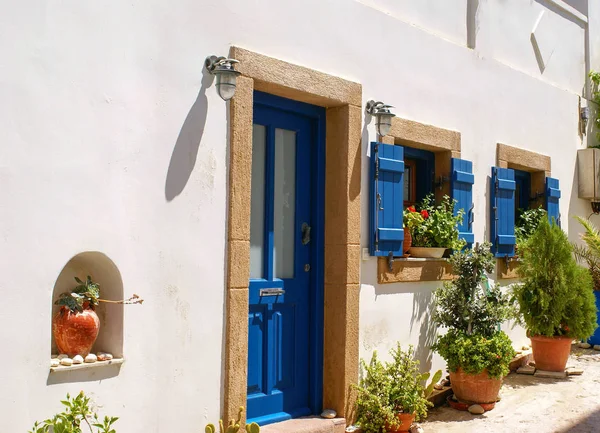 Traditional architecture of Chora village on Kythera island, Gre — Stock Photo, Image