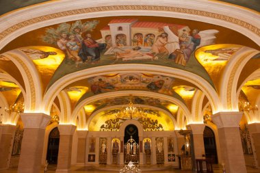 Belgrade, Sırbistan - 24 Ekim 2017: Sırp Ortodoks Mesih