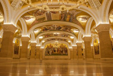 Belgrade, Sırbistan - 24 Ekim 2017: Sırp Ortodoks Mesih