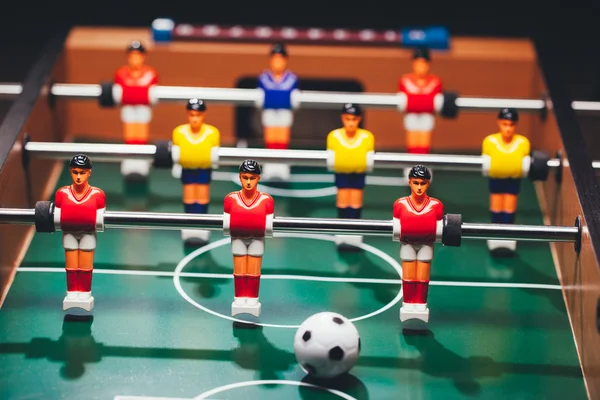 Fútbol de mesa (modelo artificial de pateador o futbolín ) — Foto de Stock