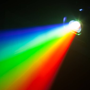 rgb spectrum color light of projector clipart