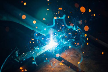 sanatsal Kaynak kıvılcım ışık, endüstriyel arka plan