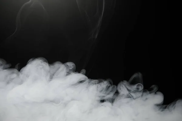 Fondo de humo sobre negro — Foto de Stock