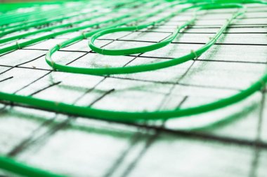 Yerden Isıtma yeşil boru montajı