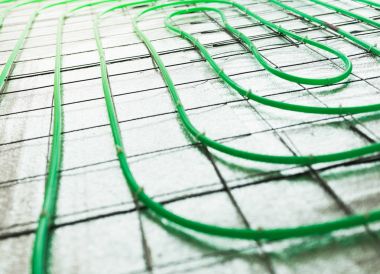 Yerden Isıtma yeşil boru montajı