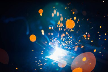 sanatsal Kaynak kıvılcım ışık, endüstriyel arka plan