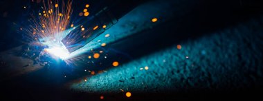 sanatsal Kaynak kıvılcım ışık, endüstriyel arka plan