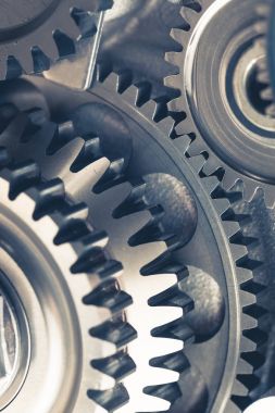 Motor dişlileri tekerlekleri, yakın görüntü