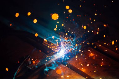 sanatsal Kaynak kıvılcım ışık, endüstriyel arka plan