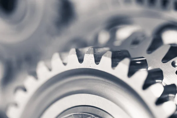 Engine gear wheels, industrial background — Stock Photo, Image