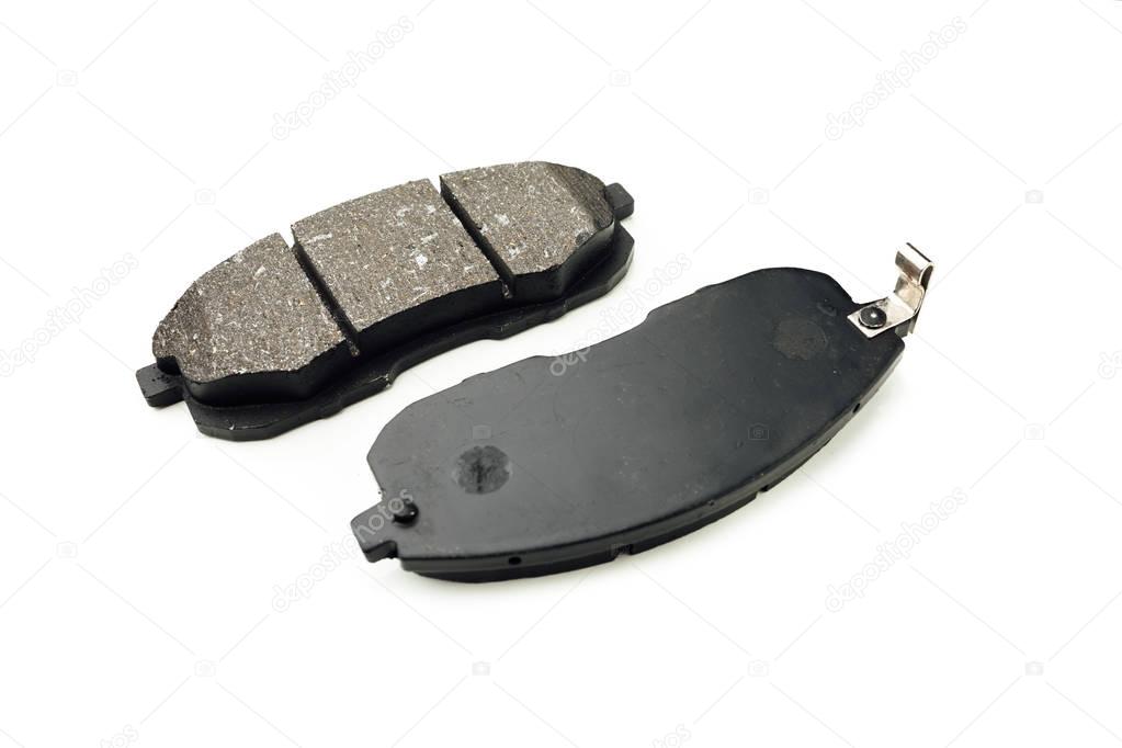 car brake pads, isolated on white