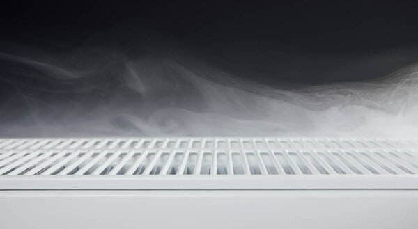 heating radiator with warm steam