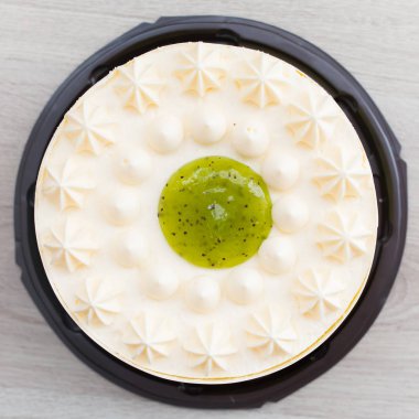 kivi meyve kek, üstten görünüm