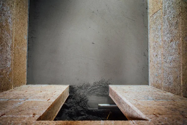 Yeni beton zemin, üstten görünüm — Stok fotoğraf