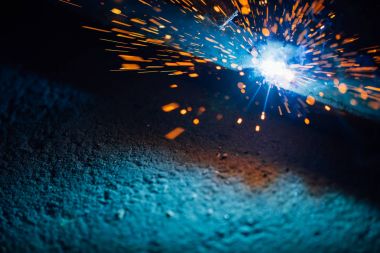 sanatsal Kaynak kıvılcım ışık, endüstriyel arka plan