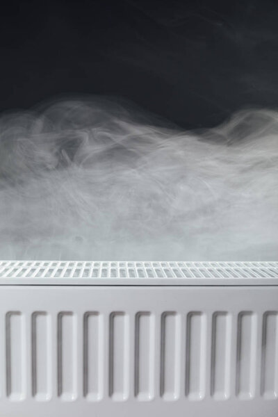 heating radiator with warm steam