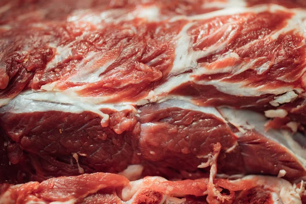 Fresh raw meat, closeup view — Stock Photo, Image