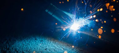 sanatsal Kaynak kıvılcım ışık, endüstriyel arka plan