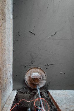 Beton zemin son taşlama, üstten görünüm